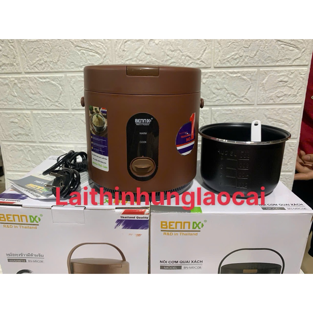 Nồi cơm điện mini hàng Thái BENNIX-0,8 Lít-200w