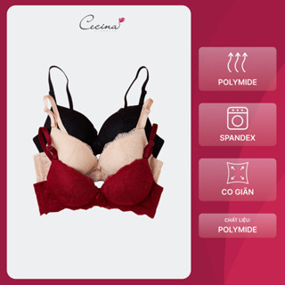  Áo lót CECINA thiết kế cúp ngực áo nâng ngực ren tinh tế đệm vừa phải CBR00608 