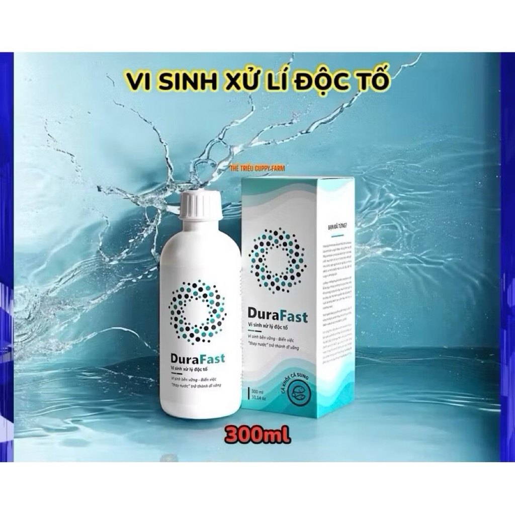 Vi sinh DuraFast & Khoáng chọn lọc cao cấp EcoTrace xử lý độc tố cho hồ cá. Chai 300ml
