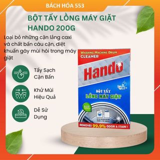 Hộp 2 gói bột tẩy lồng máy giặt hando