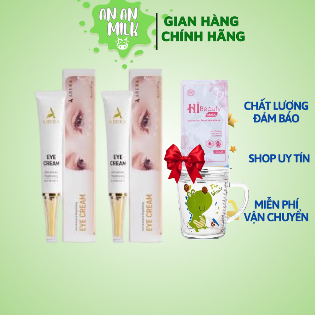 [COMBO 2 HỘP] Kem Dưỡng Da Mắt Abera 15ml - Làm Mờ Thâm Mắt, , Nếp Nhăn Mắt, Vết Chân Chim, Dưỡng Da