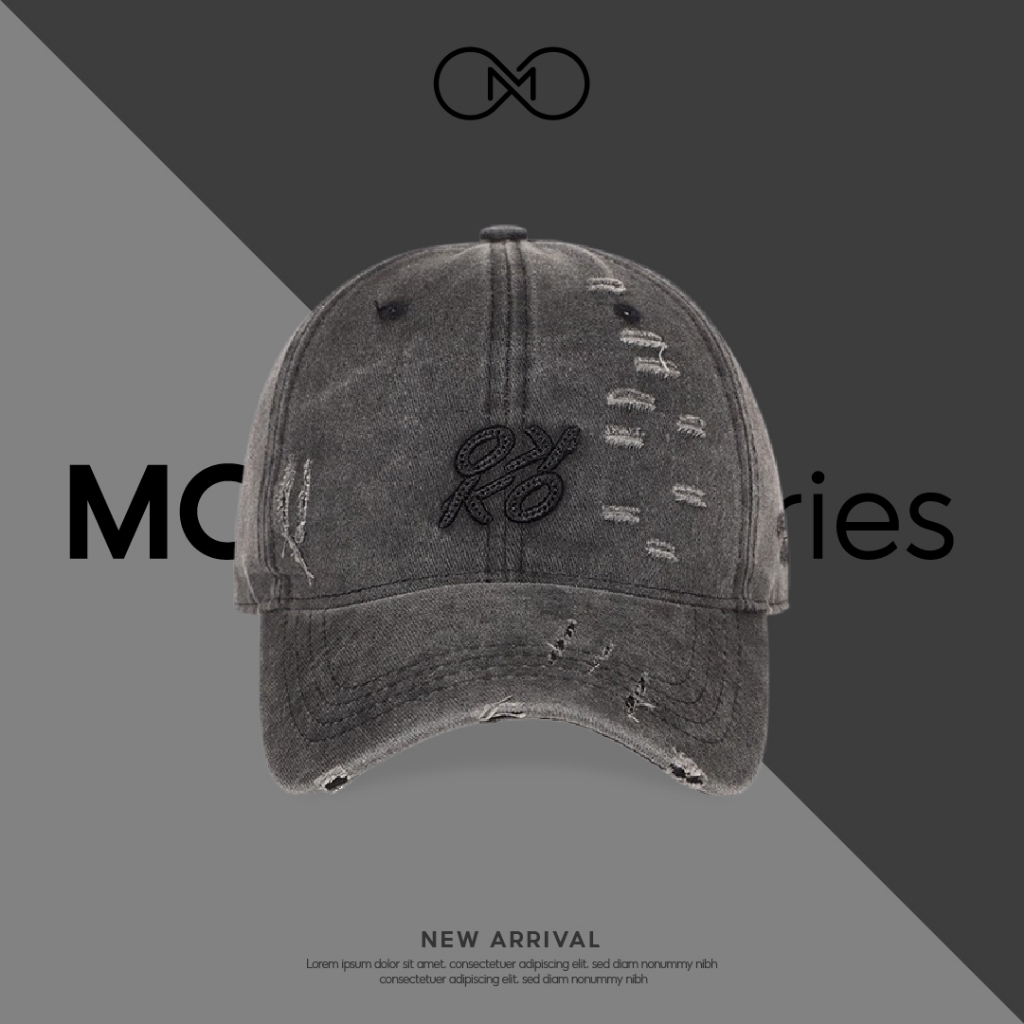 Mũ Lưỡi Trai Jean Wash Y2k OKKO MC Accessories  Nón Kết Nam Nữ Vải Wash Bạc Style Bụi Cá Tính Form M