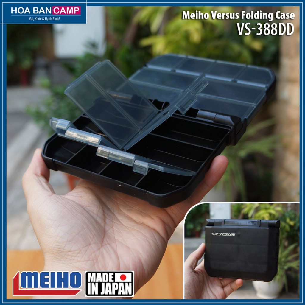Hộp Đựng Mồi Và Phụ Kiện Meiho Versus Folding Case VS-388DD | Made In Japan