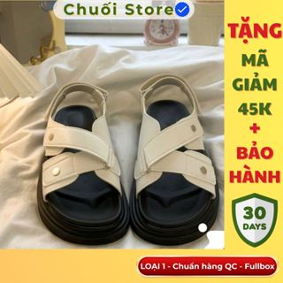 [SẴN CHUẨN QC] Giày sandal LOẠI 1 vải jean mix đồ xinh cho nữ đi học đi chơi style hàn quốc hack chân