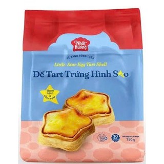 Đế Tart Trứng Hình Sao Nhất Hương 750g(30 cái)