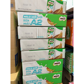Thùng sữa 12 vỉ Sữa Lúa Mạch Milo/ Sữa Mát A2 (48 hộp)