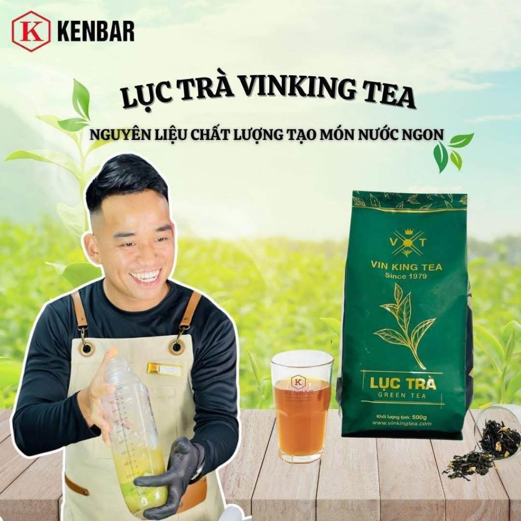 Lục Trà VINKING TEA 500G - Trà Xanh Nguyên Lá Hương Thơm Tự Nhiên