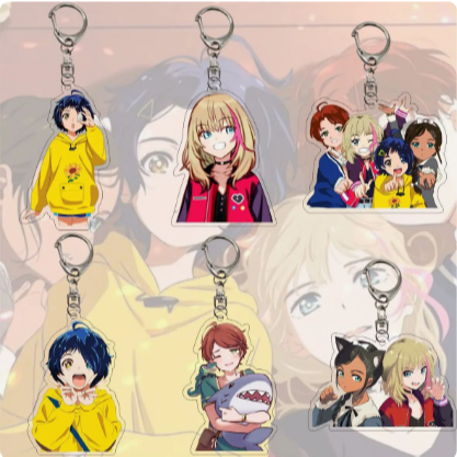 Móc khóa Anime New Wonder Egg Priority Ohto Ai móc khoá bằng chất liệu arcrylic trong suốt