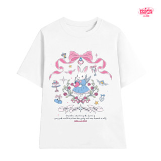  Áo thun nữ hình chú thỏ Little Paradise Miều Est.2013 chất vải cotton thấm hút tốt 