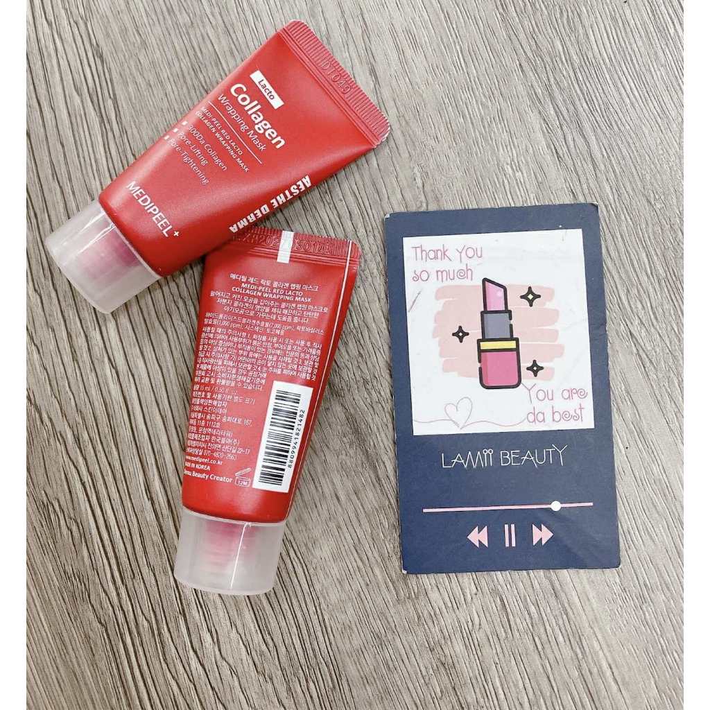 Mặt nạ lột căng bóng MEDIPEEL MEDI PEEL collagen wrapping mask/ Numero 5 Vital Point Mask Pack