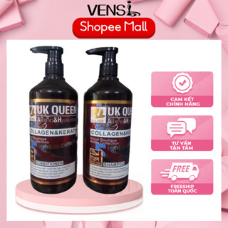  Dầu Gội Xả UK QUEEN 800ML giữ màu cho tóc nhuộm giảm rụng tóc giúp tóc mềm mượt 