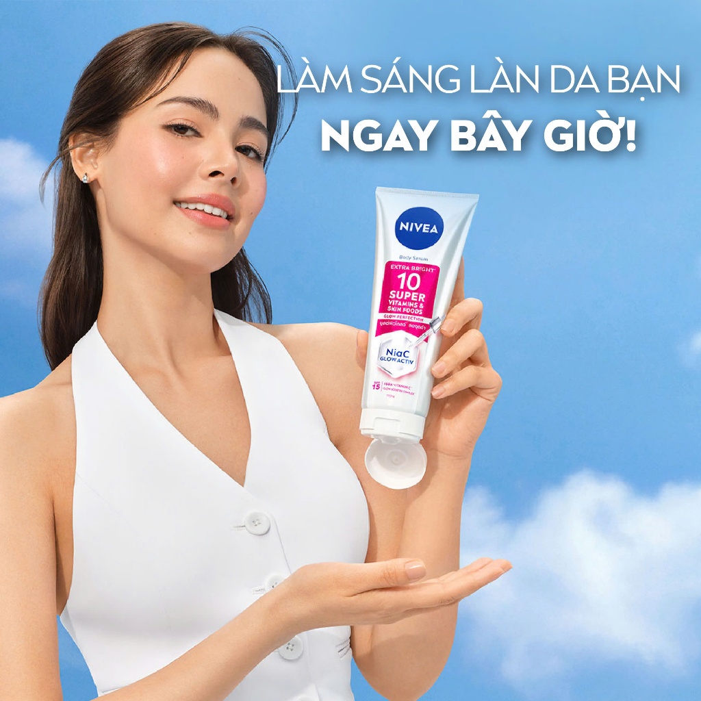 Serum Dưỡng Thể NIVEA 10 Super Vitamins & Skin Foods Sáng Da Mờ Thâm Sau 5 Ngày (170 ml) - 93830 | BigBuy360 - bigbuy360.vn