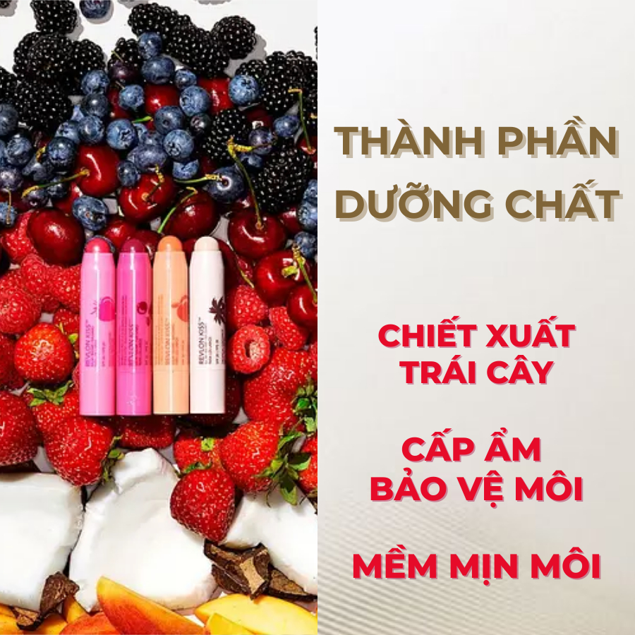Son Dưỡng Môi Chống Nắng Có Màu Và Không Màu Revlon Kiss Balm 2.6g | BigBuy360 - bigbuy360.vn