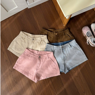  AB HOUSE -   KÈM THẮT LƯNG NGẪU NHIÊN    Short jeans cạp thấp TEERI thời trang nữ 