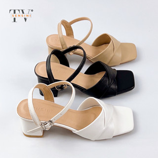 Giày dép cao cấp SENSINI BIZE SIZE (34-44) bản gấp tam giác hậu c gót cao 3cm,5cm và 7cm (HN3060)