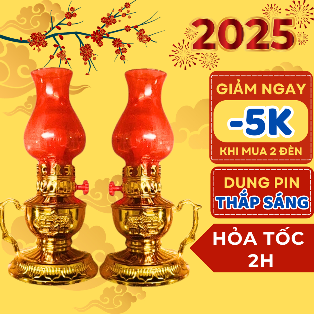 Đèn thờ vĩnh cửu dùng pin không khói, không lo cháy nổ bền đẹp dễ sử dụng phù hợp mọi không gian thờ