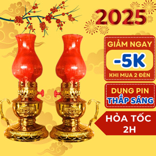 Đèn thờ vĩnh cửu dùng pin không khói, không lo cháy nổ bền đẹp dễ sử dụng phù hợp mọi không gian thờ