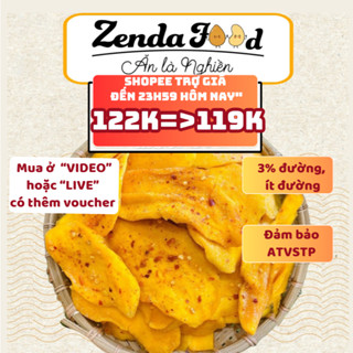  Xoài sấy dẻo ZENDAFOOD ăn là ghiền túi 500gr 