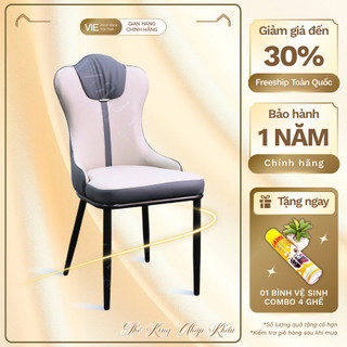 Ghế ăn King Cải VIE-Furniture nhập khẩu nguyên chiếc Bọc Da Pu, Chân Sắt Sơn Tĩnh Điện sang trọng GN-21