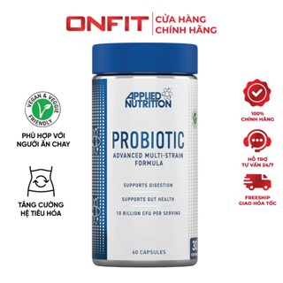  Viên Uống 10 Tỷ Lợi Khuẩn Applied Nutrition Probiotic  60 Viên  Tăng Cường Hệ Tiêu Hóa | ONFIT 