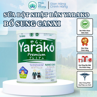  Sữa Canxi YARAKO PREMIUM CANXI - Hỗ Trợ Dinh Dưỡng Chắc Khỏe Xương Khớp Cho Người Già Hộp 400 900g 