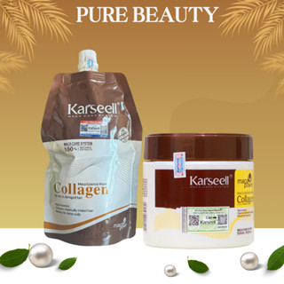 Kem ủ tóc phục hồi siêu mượt Collagen KARSEELL Maca Essence Repair 500ML Hương Thơm Nước Hoa