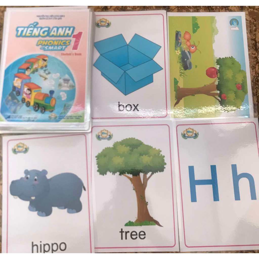 Flascard- thẻ hình Tiếng anh Phonics Smart 1-2