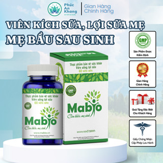 Viên Uống Lợi Sữa Mabio - Dành Cho Các Mẹ Sau Sinh, Đẻ Mổ Tăng Tiết Sữa Và Chất Lượng Sữa Mẹ Hộp 60v