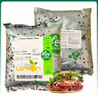  1Kg Bột gia vị ướp thịt Doner Kebab   Q Spice Kebab  - Gia vị bánh mì Thổ Nhĩ Kỳ  làm 200kg thịt  