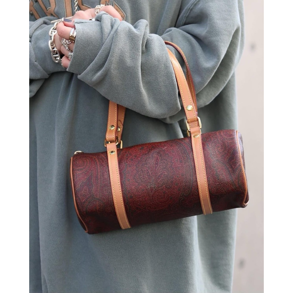 Túi trống Etro Milano hoạ tiết (Ý)