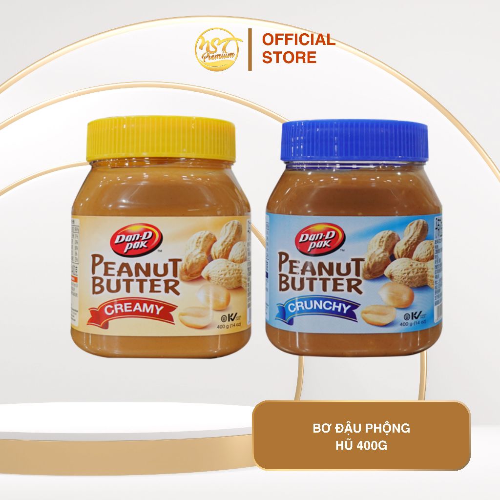 Bơ Đậu Phộng Còn Hạt Crunchy 400g | Giòn Béo Tự Nhiên, Giàu Protein – Không Chất Bảo Quản
