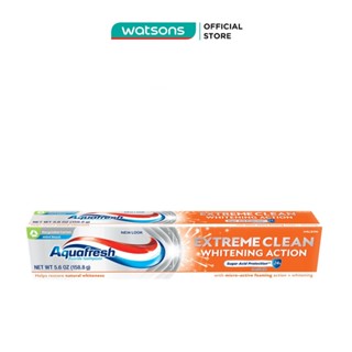 Kem Đánh Răng Giúp Phục Hồi Trắng Tự Nhiên Aquafresh Triple Protection Whitening Action Mint 158.8g