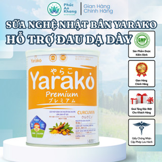  Sữa Nghệ Yarako Premium Curcumin - Dinh Dưỡng Cho Người Đau Dạ Dầy Làm Lành Vết Sẹo 400g 900g 