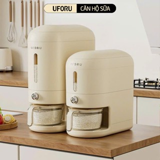 Thùng Đựng Gạo Tự Động UFORU Lấy Gạo 1s Phiên Bản Tròn Mới Nâng Cấp Chất Liệu Nhựa Cực Bền - UFM752