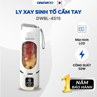 Máy xay cầm tay DAEWOO DWBL-4515 (450ml) Ly xay trái cây thông minh, nhỏ gọn, tiện lợi