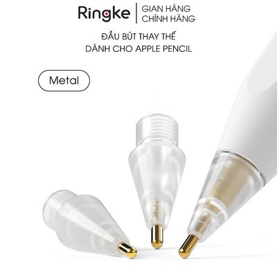 [Combo 3] Đầu bút thay thế Ringke HB / 2B / Metal Tip dành cho Apple Pencil