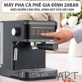 (Quốc Tế 20 BAR) Máy pha cà phê Espresso 20 BAR, Máy pha cafe Tự động 1,5L CM868 cao cấp,máy pha cà phê mini