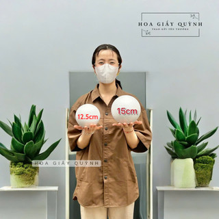 Quả banh xốp / quả cầu xốp đường kính 10-11.5-12.5-15-20cm làm mô hình , trang trí Noel, trang trí sự kiện