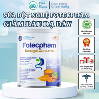 Sữa Bột Nghệ Người Lớn Fotecpham Nano Curcumin - Giảm Đau Dạ Dày, Tá Tràng, Cải Thiện Hệ Tiêu Hóa