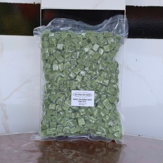  Viên cỏ mix thịt gà loại mềm 500gr sấy đông khô hút chân không cho chó mèo giá tốt hơn lọc sạch vụn 