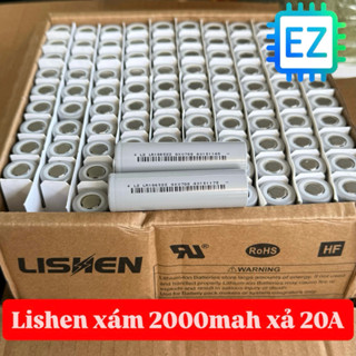Pin 18650 LISHEN xám 3,7V 2000mah dòng xả cao 10C - 20A