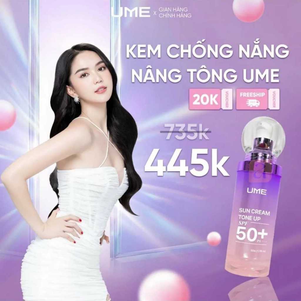  Kem Chống Nắng Nâng Tông UME Ngọc Trinh Kem Chống nắng cho mặt SPF 50+ 