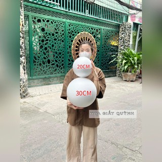 Quả banh xốp / quả cầu xốp đường kính 10-11.5-12.5-15-20cm làm mô hình , trang trí Noel, trang trí sự kiện