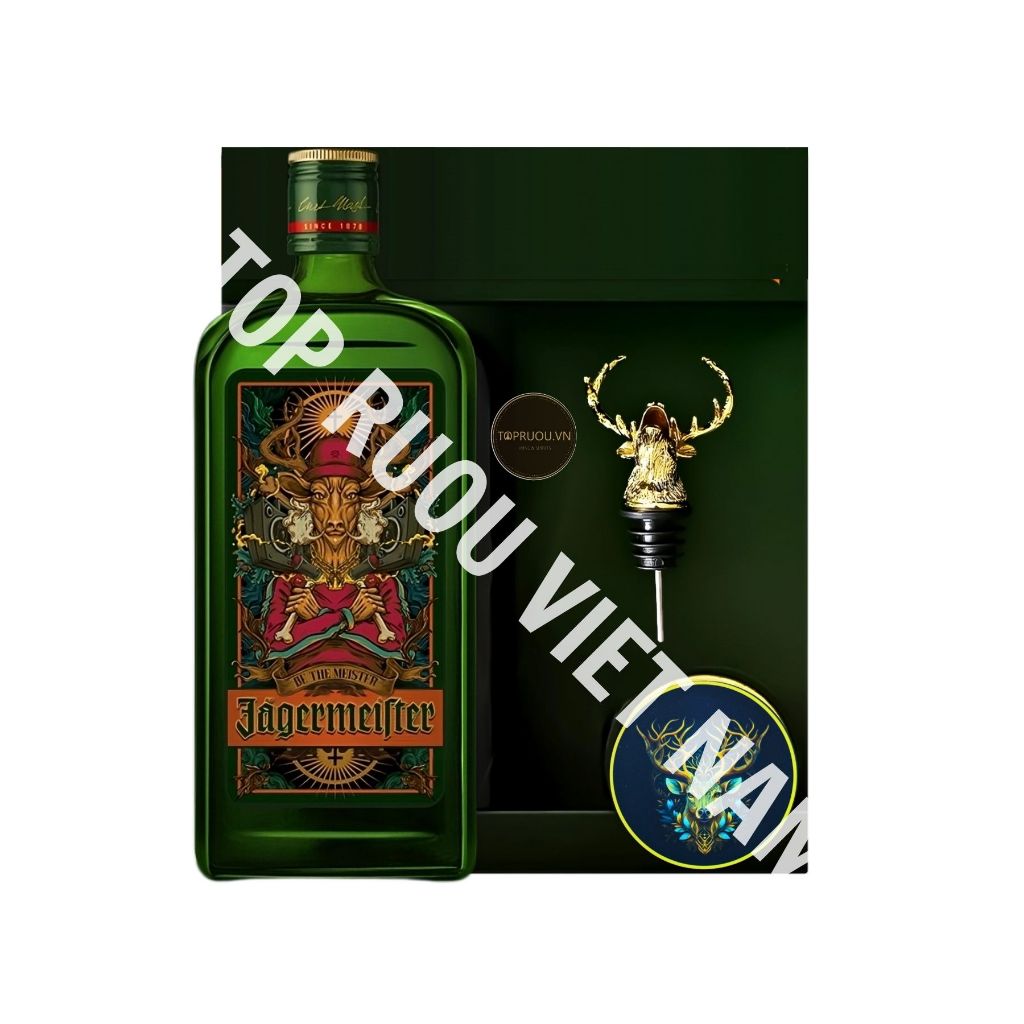 Jagermeister Các Phiên Bản + Đầu Hươu Inox Xịn + Hộp Giấy 700ml [TOP RUOU] [CHÍNH HÃNG 100%]