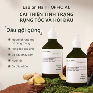  Dầu gội mọc tóc Lab On Hair Nhân sâm Redensyl cải thiện tình trạng rụng tóc dầu gội gừng 300ml dưỡng tóc 
