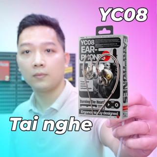 Tai nghe có dây YC08 âm thanh sống động thiết kế bền đẹp