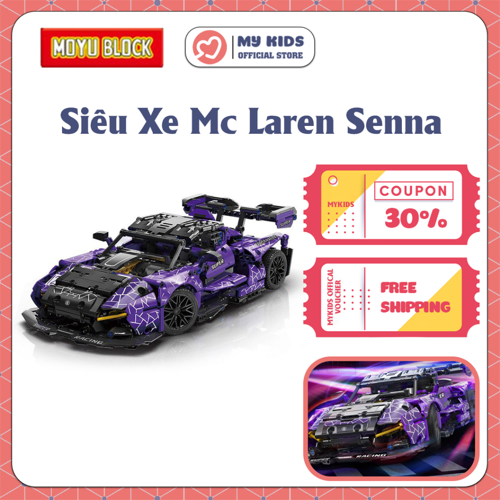 Đồ Chơi Lắp Ráp Siêu Xe McLaren Senna - MOYU 88314