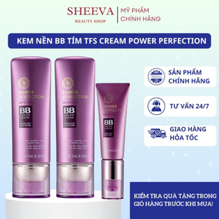  Kem Nền BB The Face Shop Kem Nền BB Tím TFS Che Phủ Kiềm Dầu Nâng Tone SPF37 PA++ Sheeva Beauty 