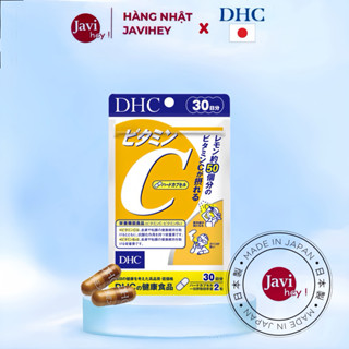 Viên uống bổ sung DHC Vitamin C Hard Capsule Nhật bản sáng da mờ thâm tăng đề kháng 30 và 90 ngày (60 và 180 viên)