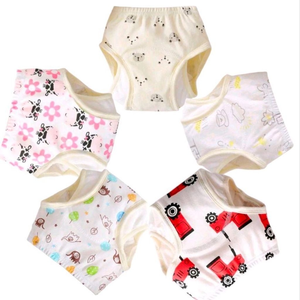   Bỉm Cánh COMBO 5 QUẦN TẬP BỎ BỈM CHO BÉ 3-22KG 